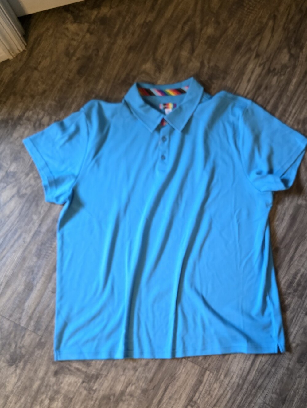 Studio Park Men's Polo in Bright Turquoise